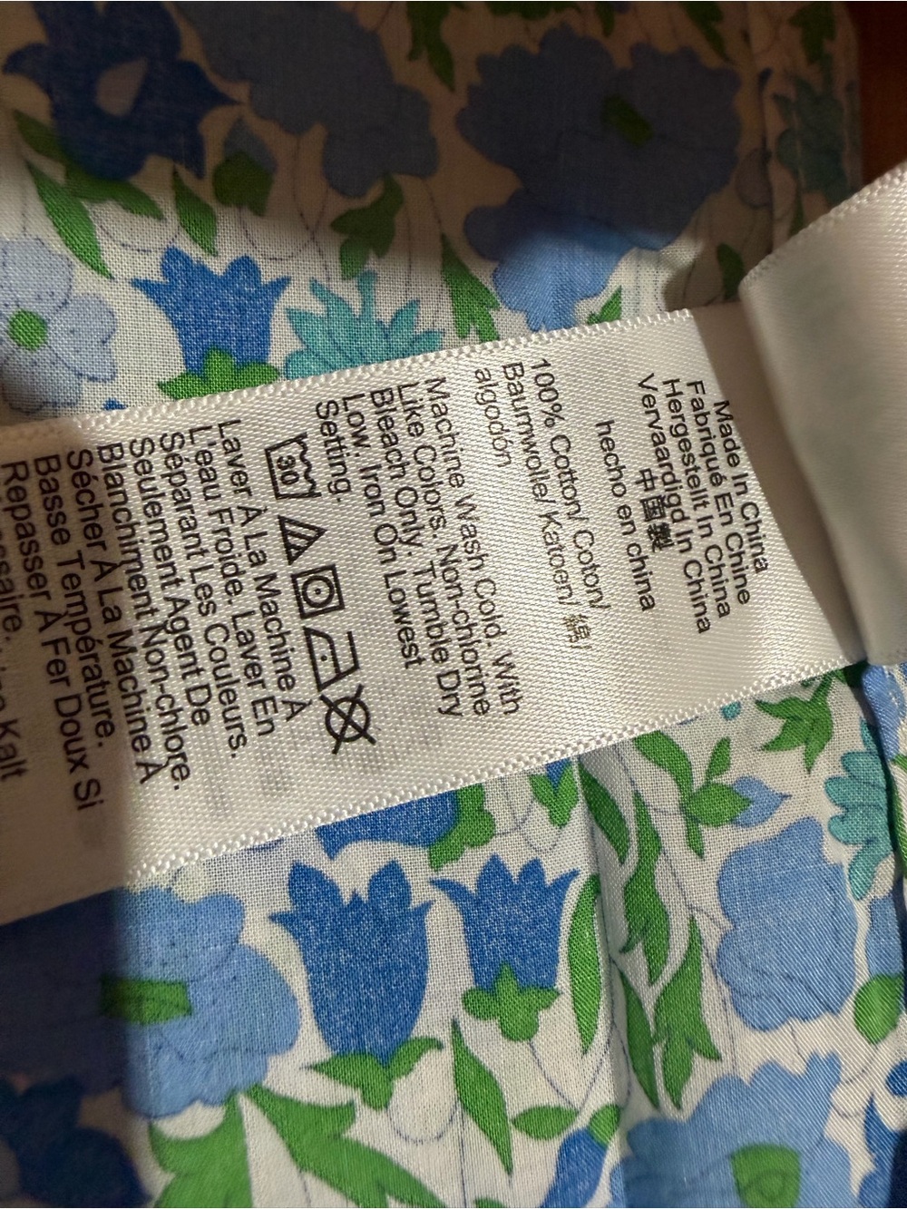 NWOT J. Crew Liberty Long Sleeve Floral Button Down Top Size 8 - Picture 9 of 16